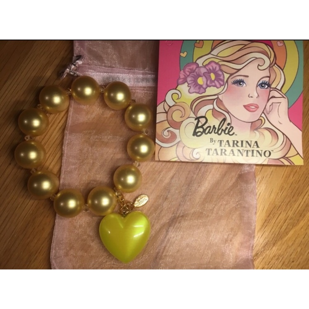 TARINA TARANTINO BARBIE COLLECTION NWT HEART PEARL BRACELET 💛
